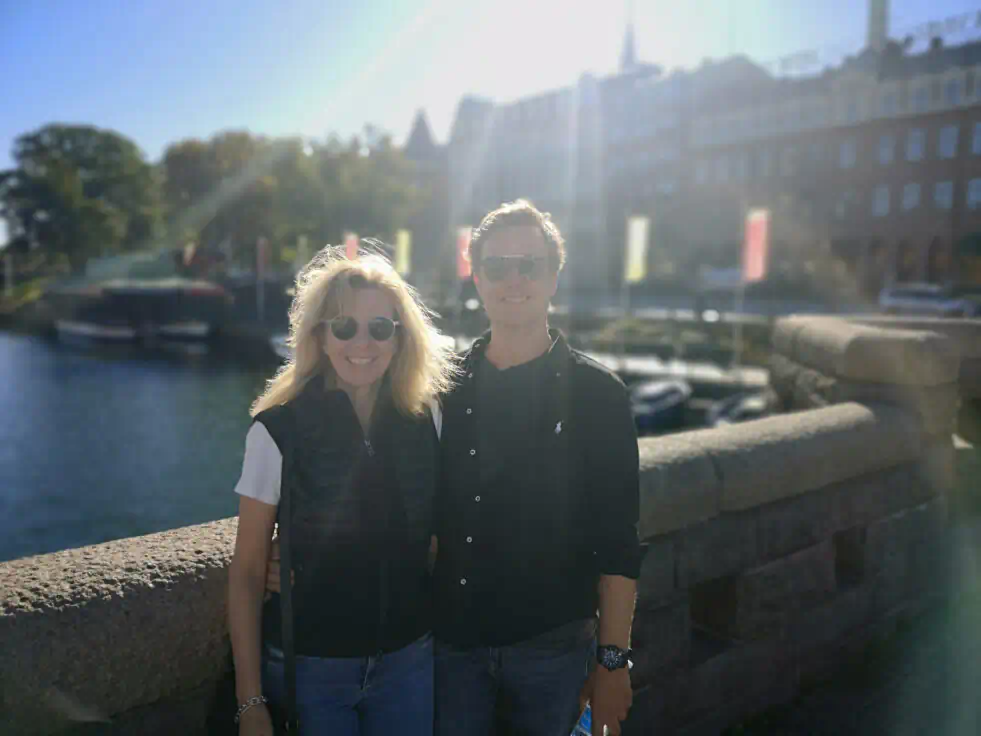 Marcus und ich beim Landgang in Malmö, Schweden, während unserer Kreuzfahrt auf der MS Europa 2